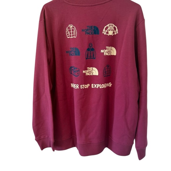 The North Face Women's  Cyber Berry  Crewneck Sweater size XL - Picture 2 of 4